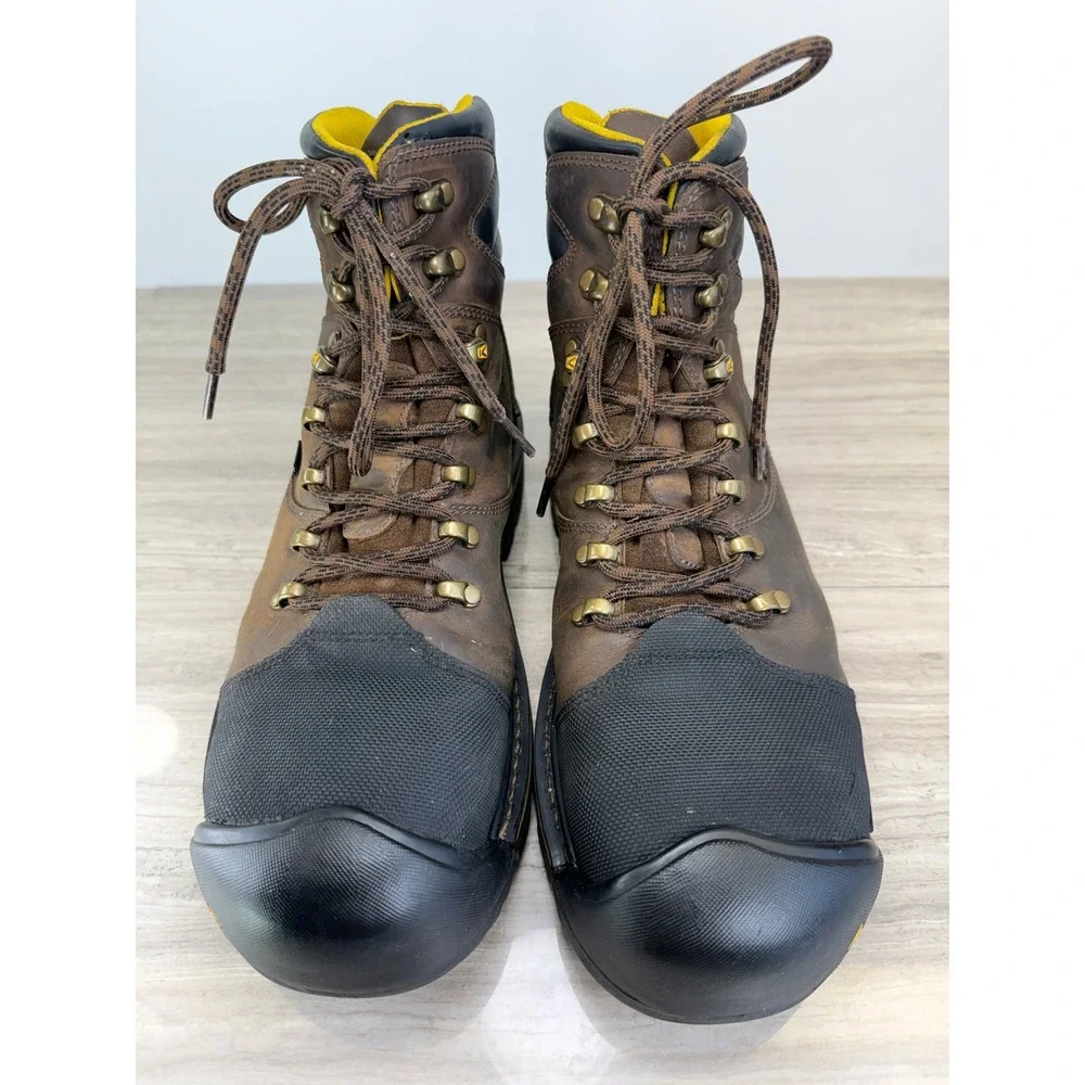 Keen Utility Milwaukee 6in Waterproof Steel Toe Boots Brown Gorpcore Men 10.5D